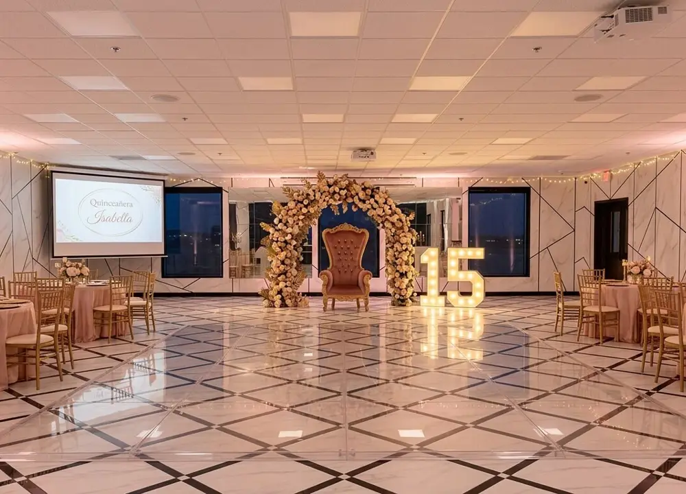 Styled concept: quinceañeras in The Marble Room